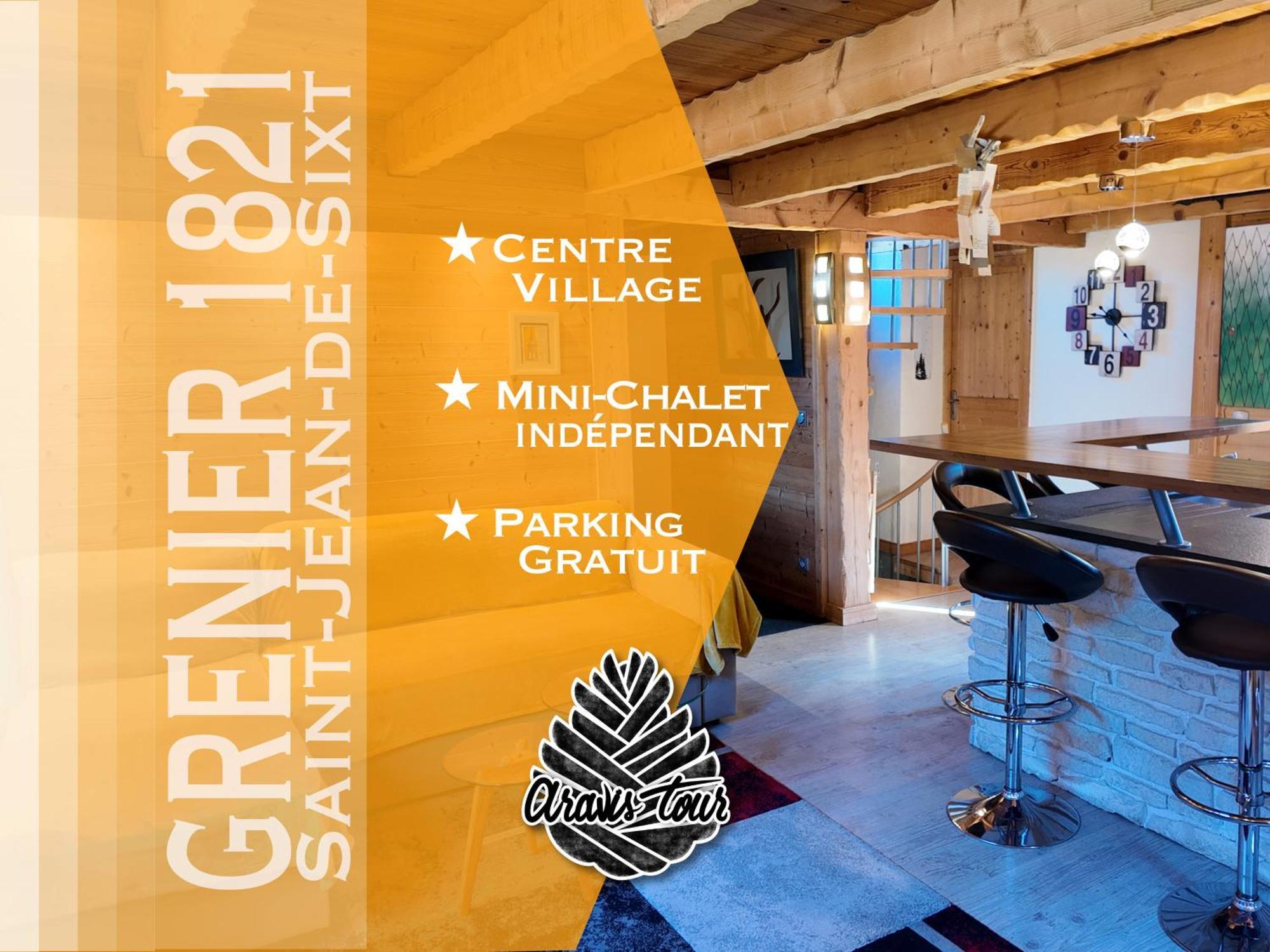 Le Grenier 1821 - Mini Chalet - Centre Village - Aravistour サン・ジャン・ド・シックス エクステリア 写真